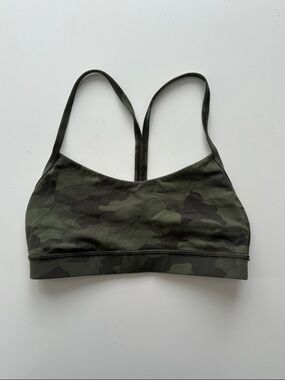 Lululemon Flow Y Camo Sports Bra